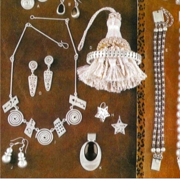 Vintage Rare Sterling Silver Spiral & Cut-Out Abstract Silpada-Like Necklace - Picture 15 of 16